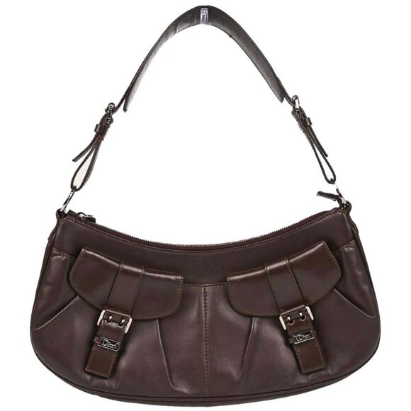 Christian Dior Brown Leather Handbag BOB0072 177223 - Picture 1 of 9